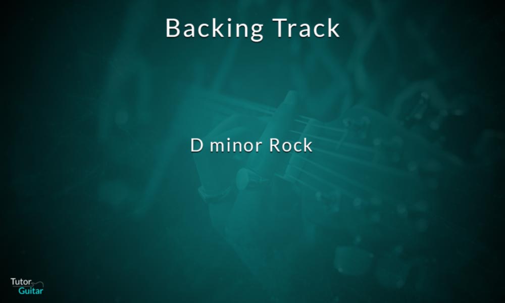 D minor rock backing track